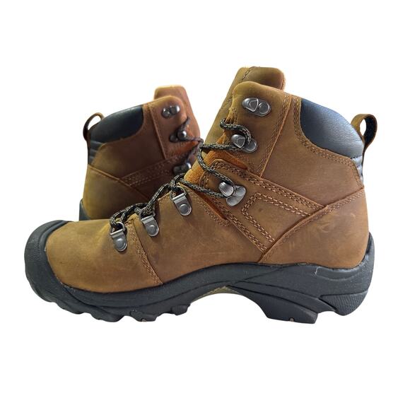 Keen Pyrenees Hiking Boots Leather Women's US 10 Brown Leather 1004156 - Picture 3 of 10